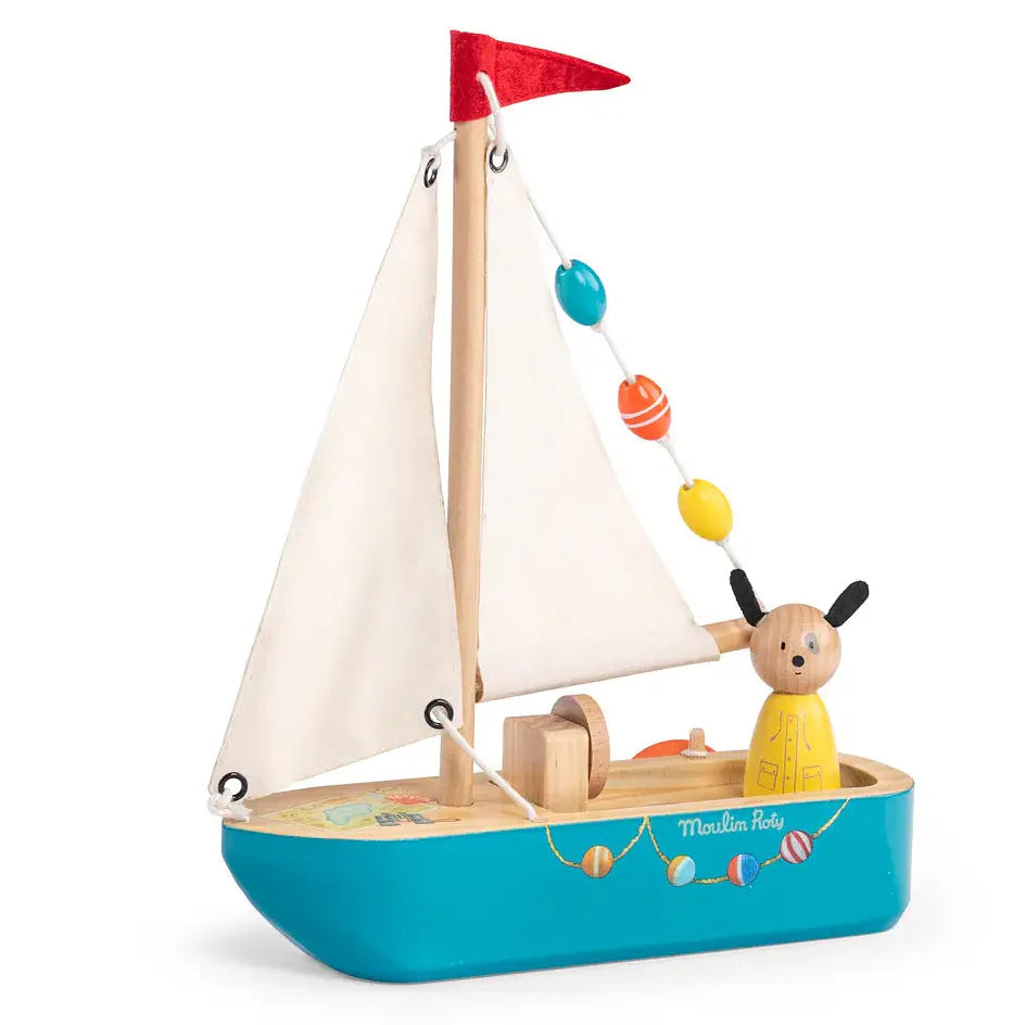 La Grande Famille wooden sail boat
