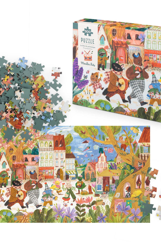 Les Minouchkas Spring Festival Puzzle 500pc