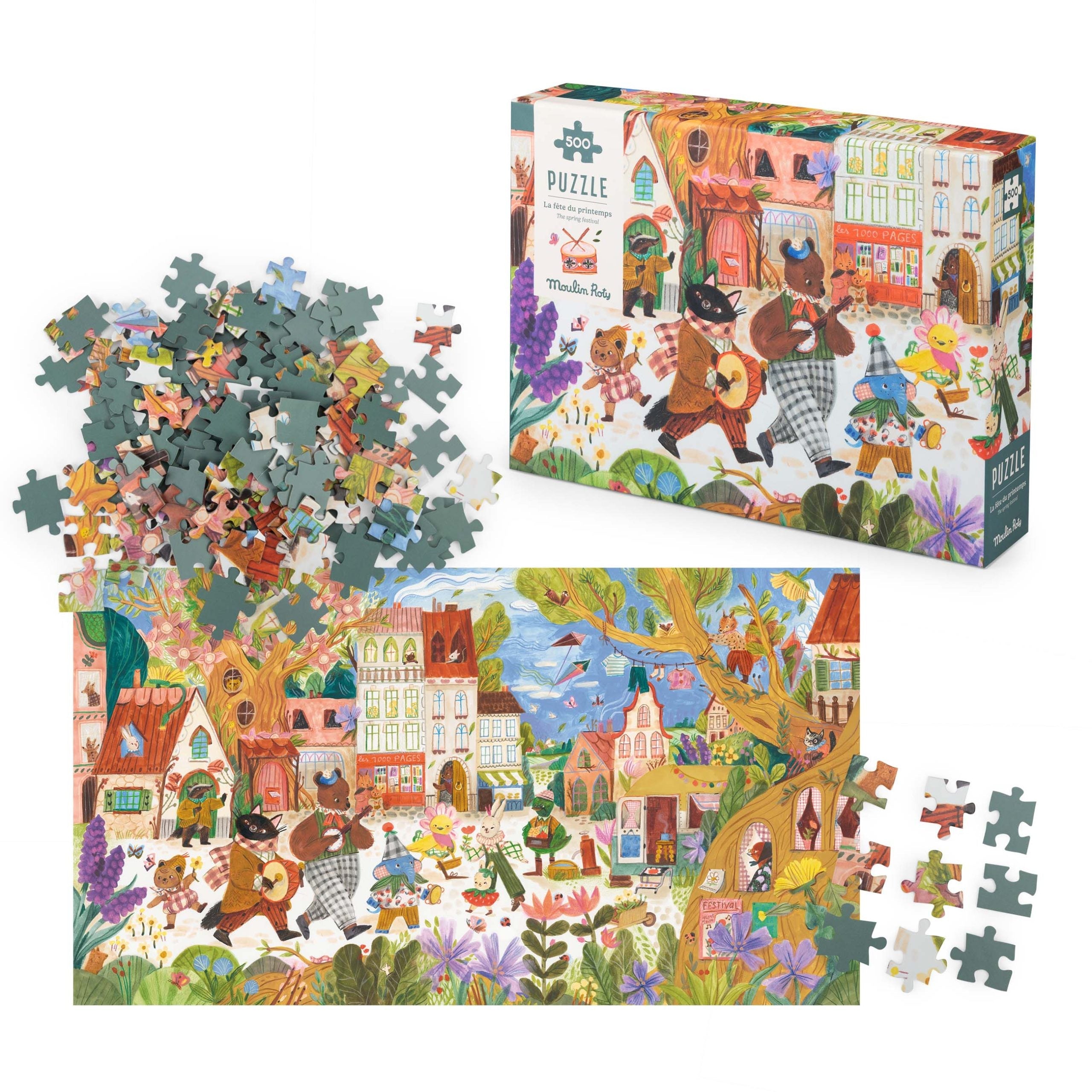 Les Minouchkas Spring Festival Puzzle 500pc