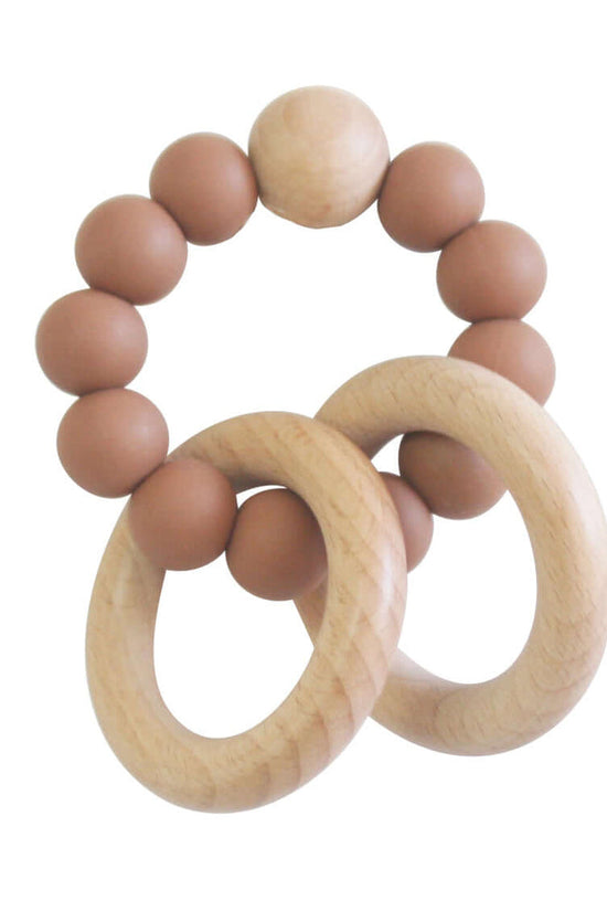Beechwood Teether Ring - Cinamon