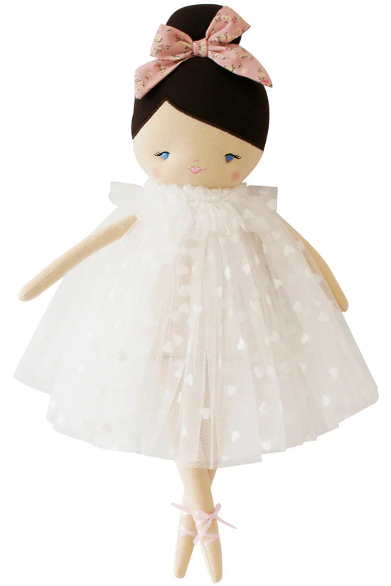 Mia Doll White Heart Tulle Dress