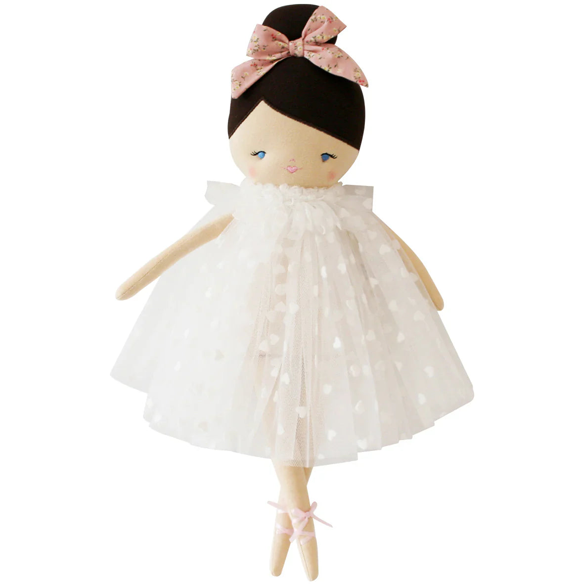 Mia Doll White Heart Tulle Dress