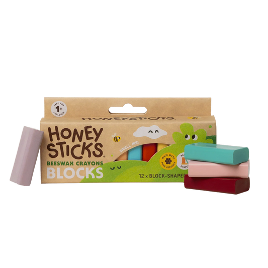 Beeswax Crayons Blocks 12pk