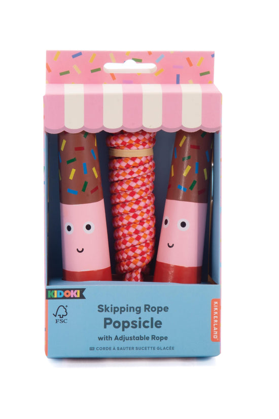 Popsicle Adjustable Skipping Rope (Wooden)