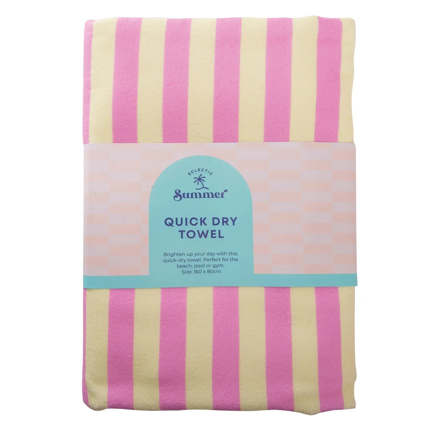 Candy Pink & Lemon Quick Dry Towel