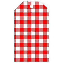GIFT TAG - Red Gingham