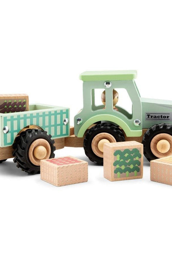 Tractor with Farm Crops