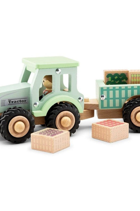 Tractor with Farm Crops